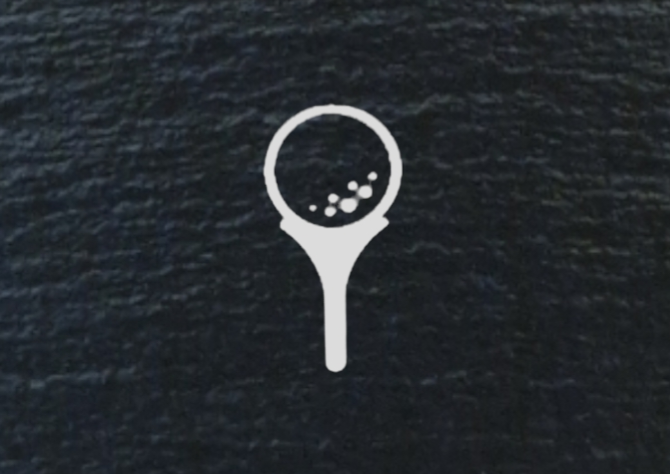 Personalised golf coaster, gift for golfer