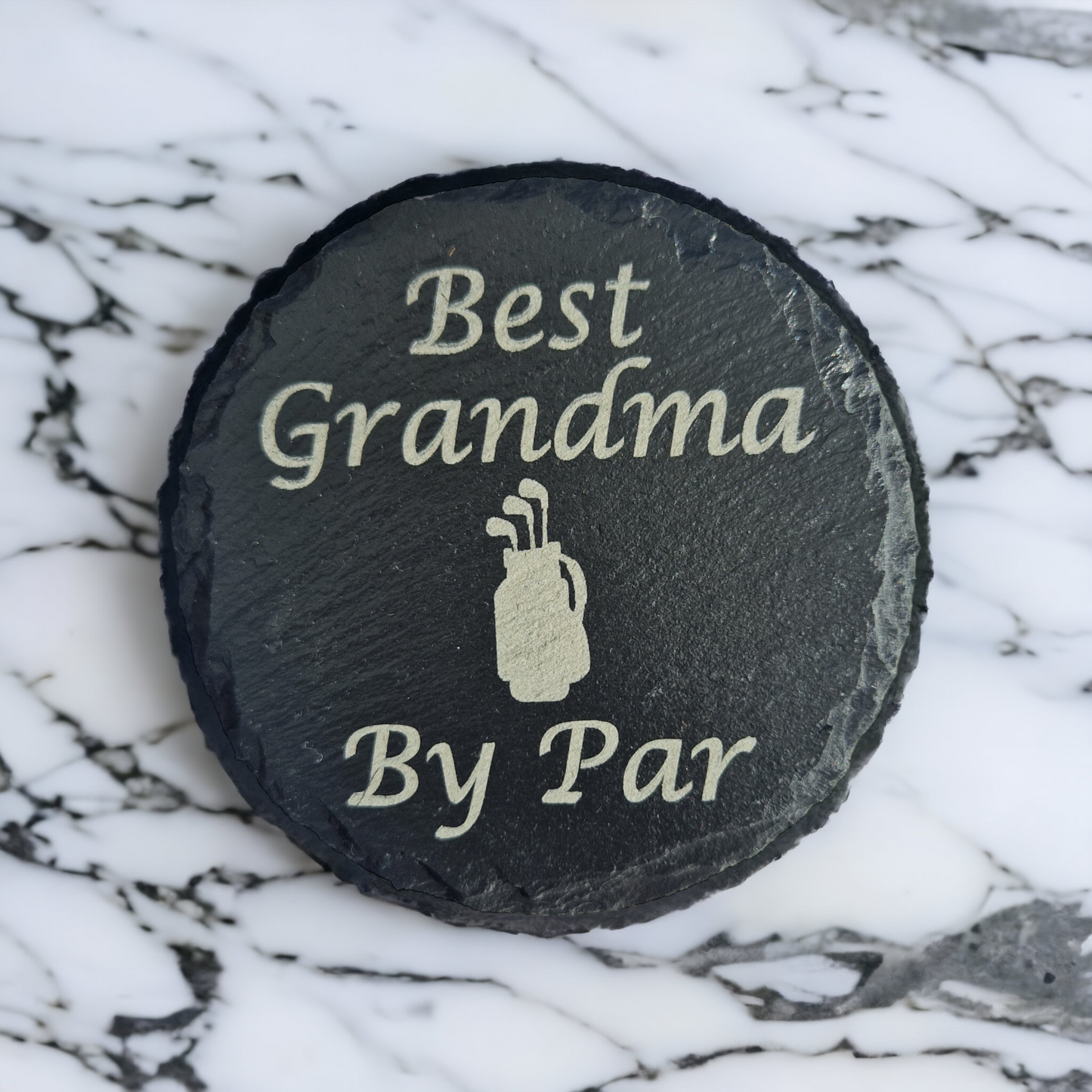 Personalised golf coaster, gift for golfer