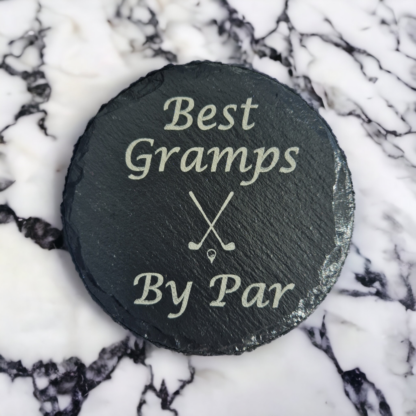 Personalised golf coaster, gift for golfer