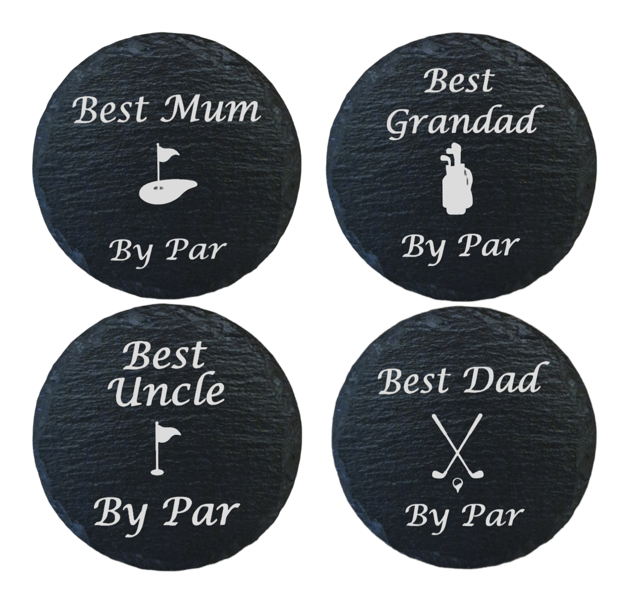 Personalised golf coaster, gift for golfer