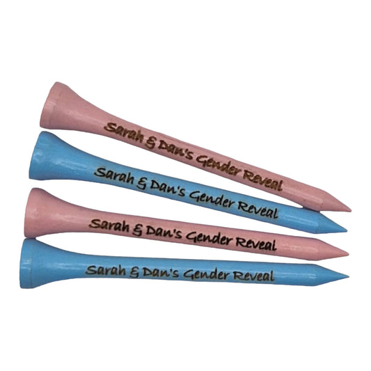 Light Blue and Light Pink 70mm Golf Tees