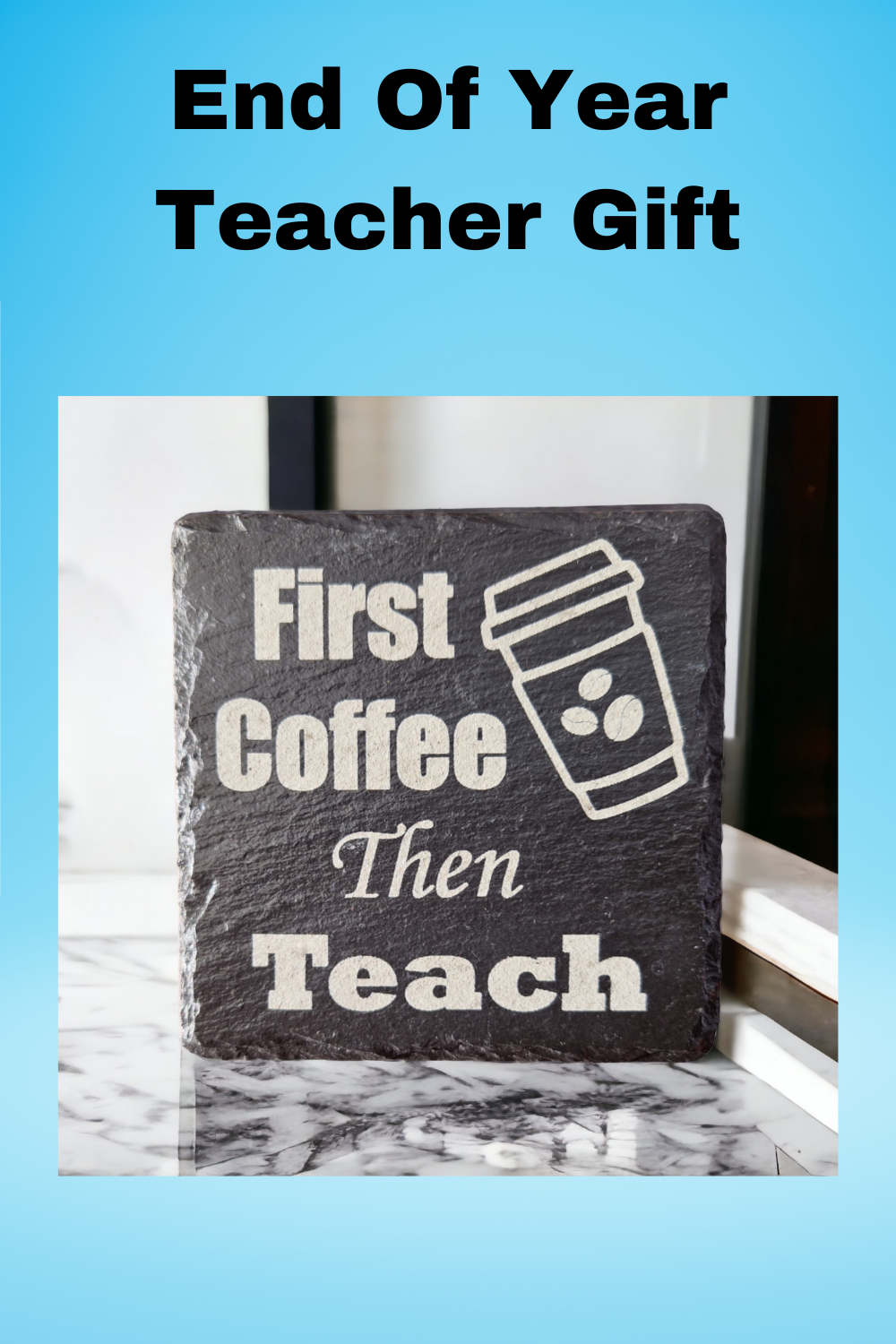 Funny coffee teacher coaster