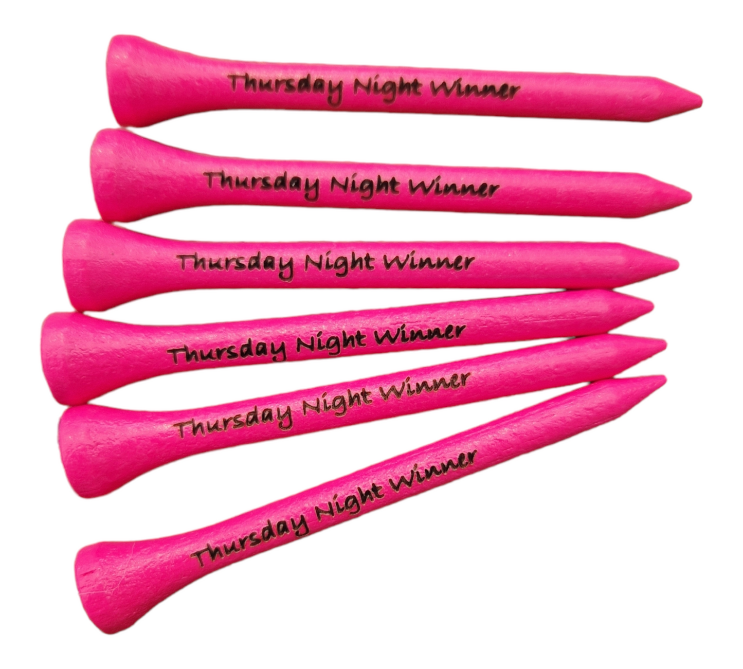 Neon Pink Golf Tees