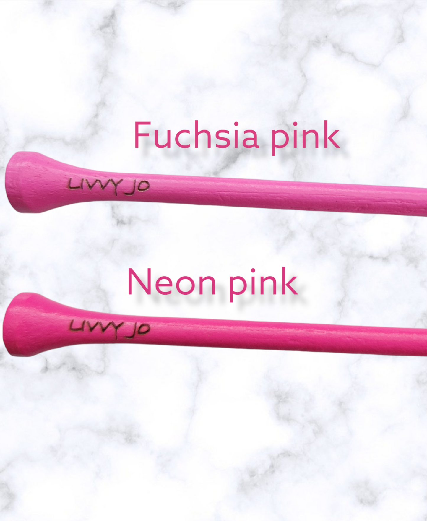 pink 83mm personalised golf tees